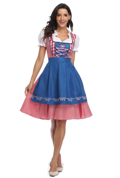Damen Klassisch Oktoberfest Dirndl Kleid