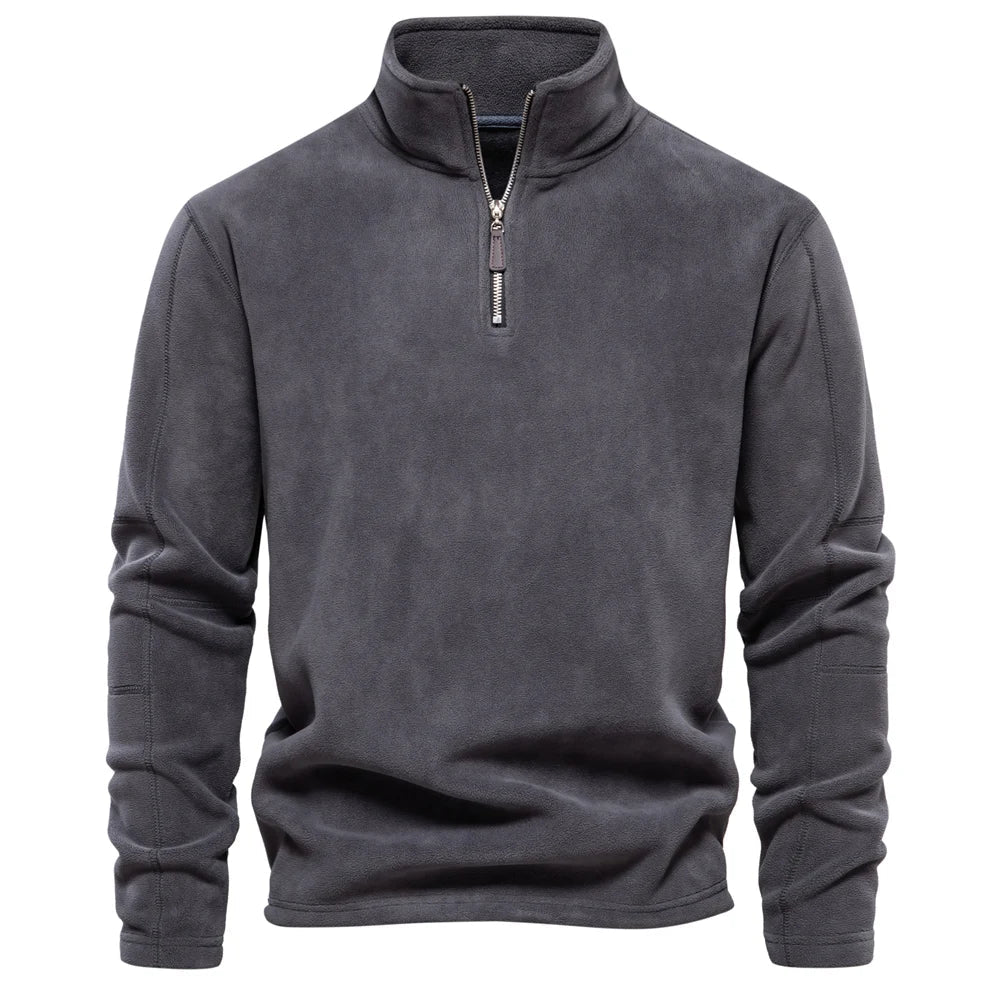 Darren | Gemütlicher Fleece-Zip-Pullover für Komfort und Stil