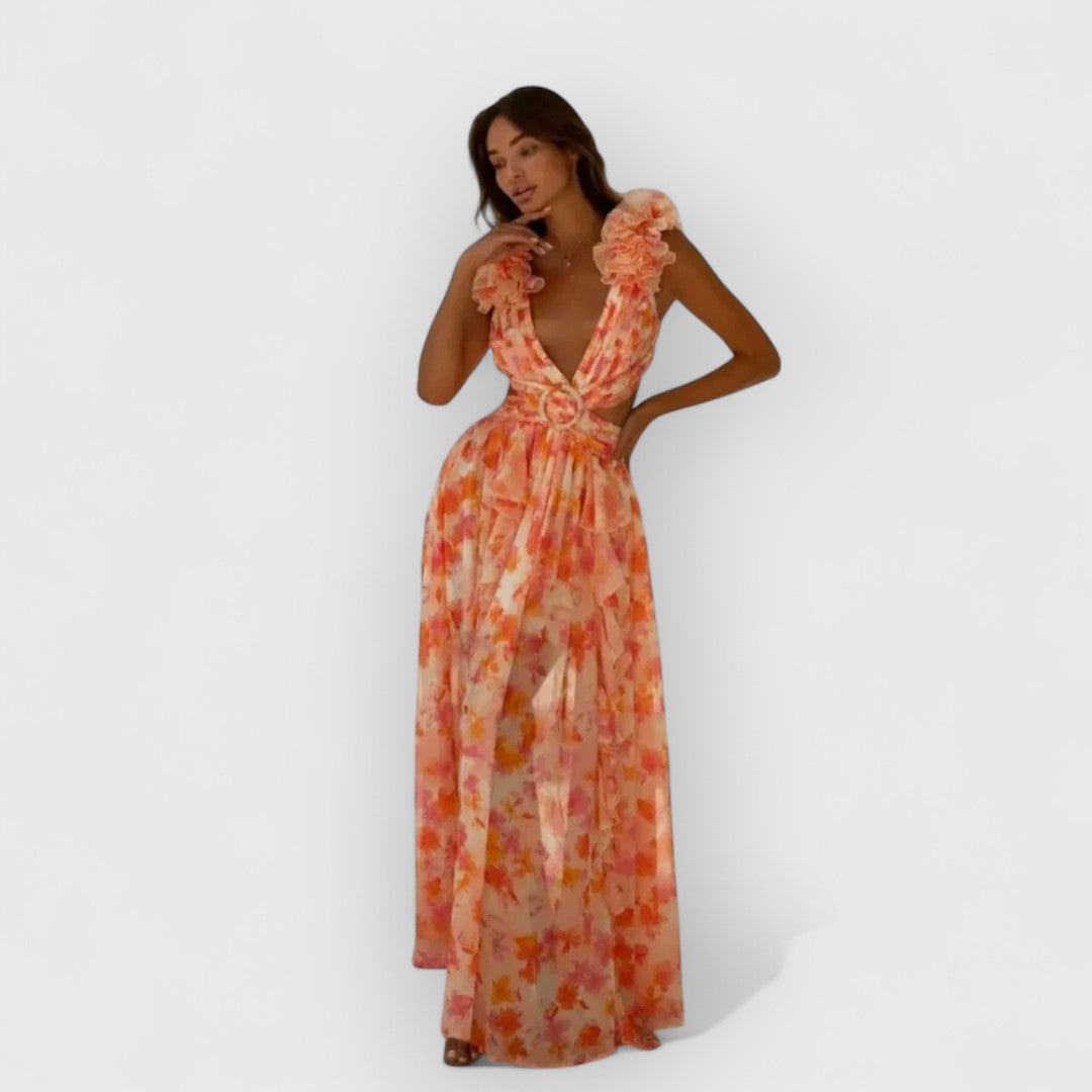 Fatima | Elegantes Rüschenkleid