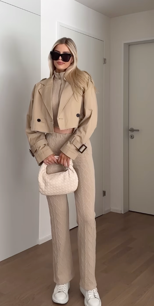 Leonie | Gekürzter Trenchcoat