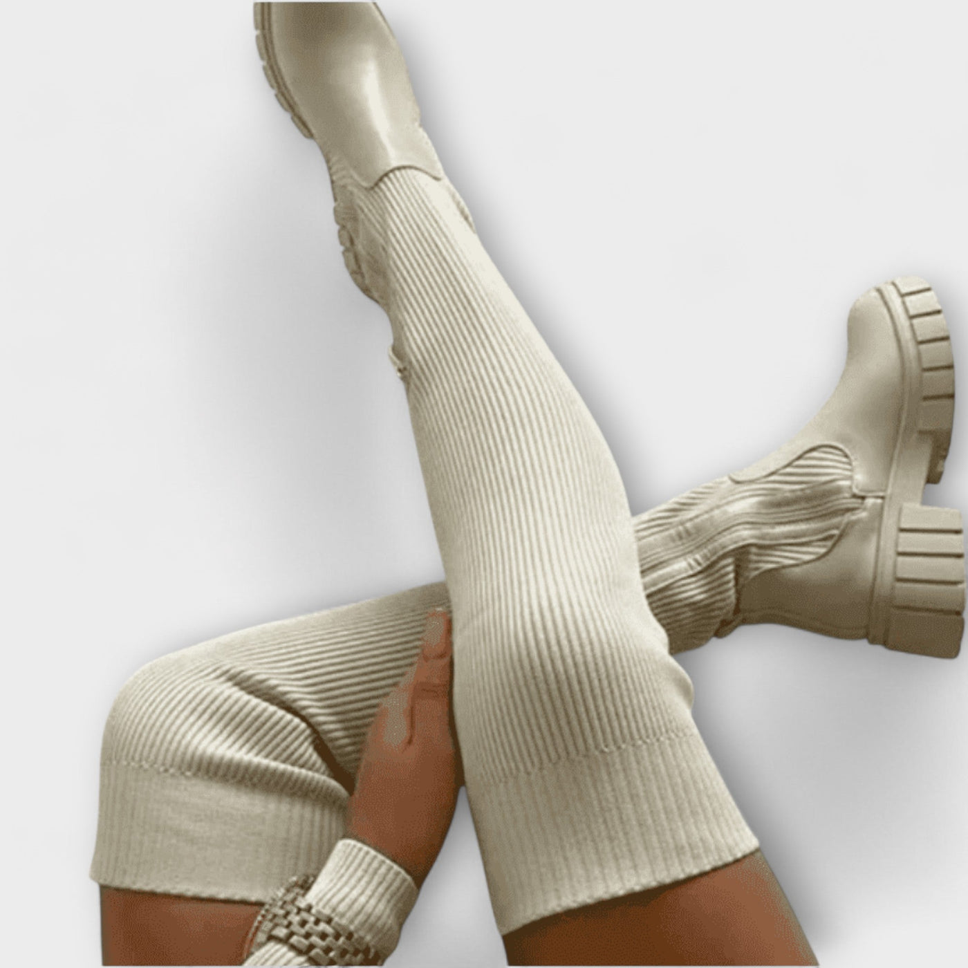 Lureva – Overknee-Stiefel mit Chunky-Sohle