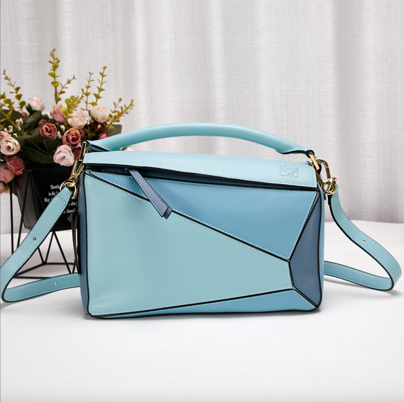 Rechteckige Strandtasche aus veganem Leder – Nachhaltig & Stilvoll