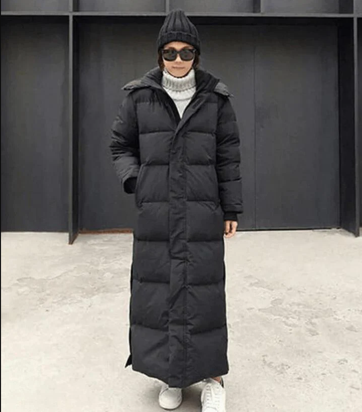 Giselle - Lange Daunenjacke mit Kapuze für Damen