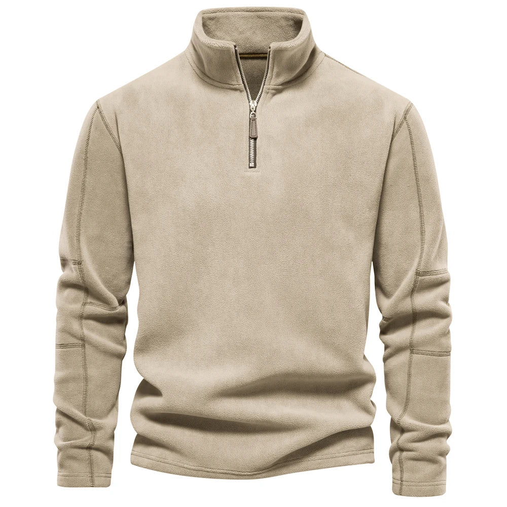 Darren | Gemütlicher Fleece-Zip-Pullover für Komfort und Stil