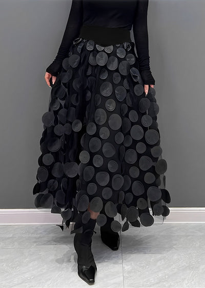 Peaches - Schwarzer gepunkteter Rock