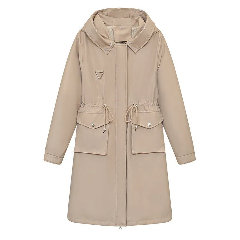 Amewry | Winterjacke mit langer Parka für Damen mit Kunstfellkragen