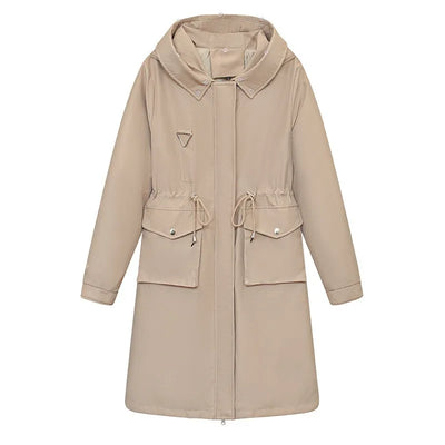 Amewry | Winterjacke mit langer Parka für Damen mit Kunstfellkragen