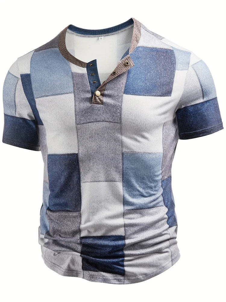 Felix – Stilvolles Hemd mit Patchwork-Print