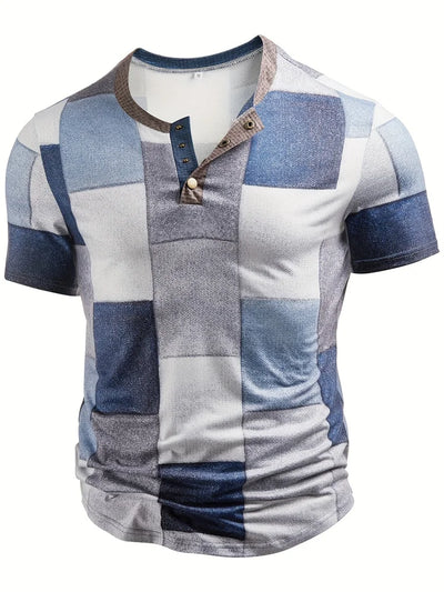 Felix – Stilvolles Hemd mit Patchwork-Print