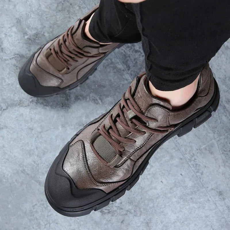 Evander | Stylische Leder-Sneaker für urbanen Komfort