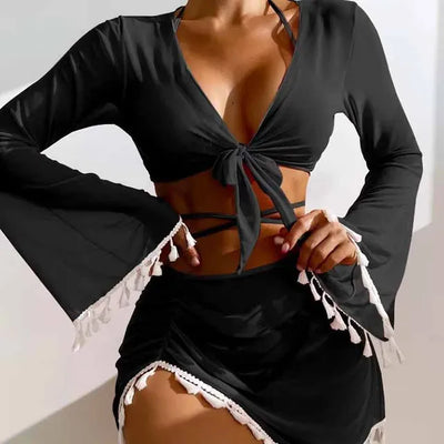 Eliza® | Modisches Bikini-Set mit Quasten für Damen