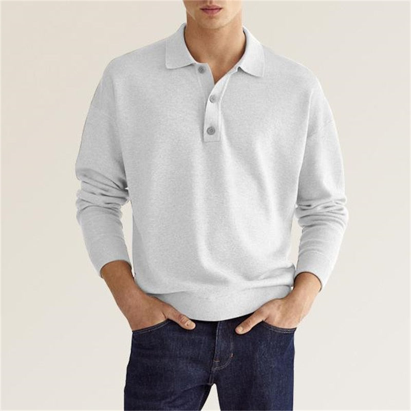 Leopold | Langarm-Poloshirt für Herren