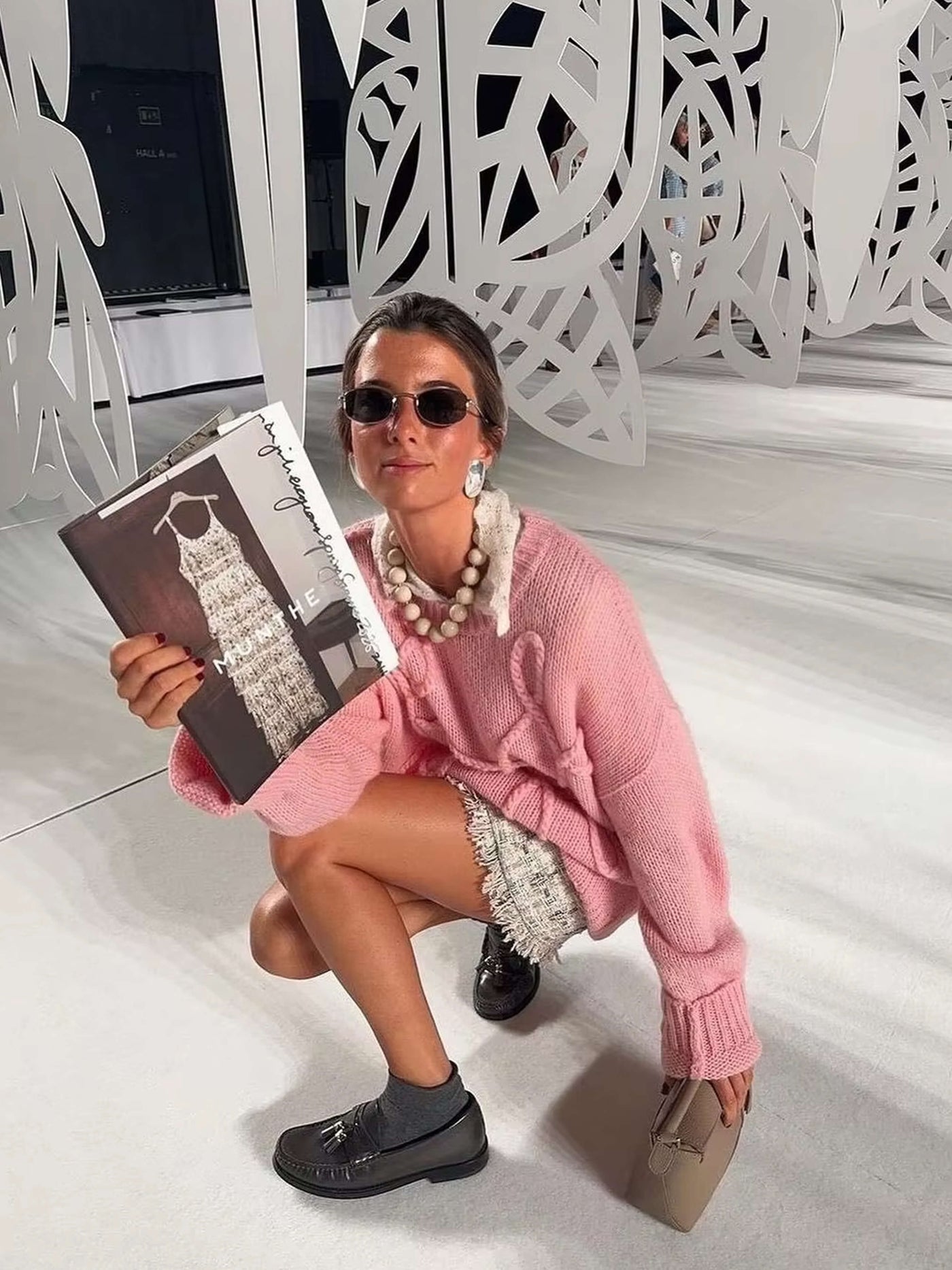 Sienna | Übergroßer Strickpullover Damen Rundhalsausschnitt