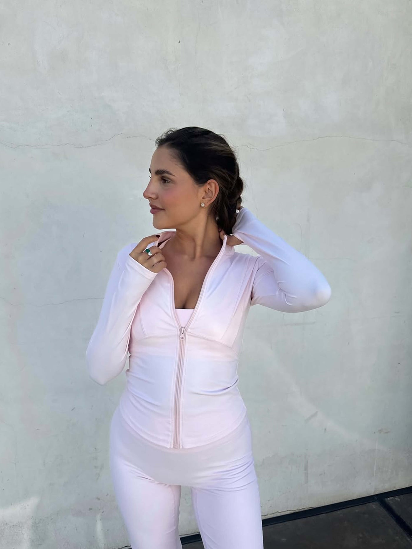 Damen Sportjacke – Leichte Fitnessjacke mit Reißverschluss