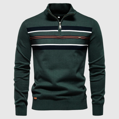 Sportlicher Pullover mit modernem Kontrastdesign