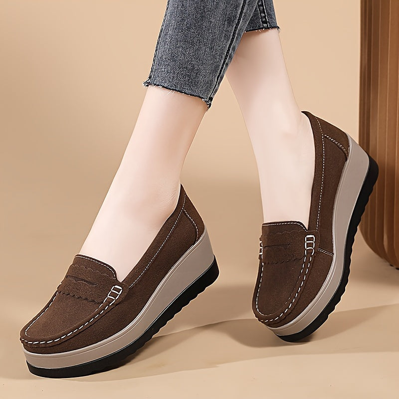 StrideLux™ – Bequeme Plateau Loafer für Damen