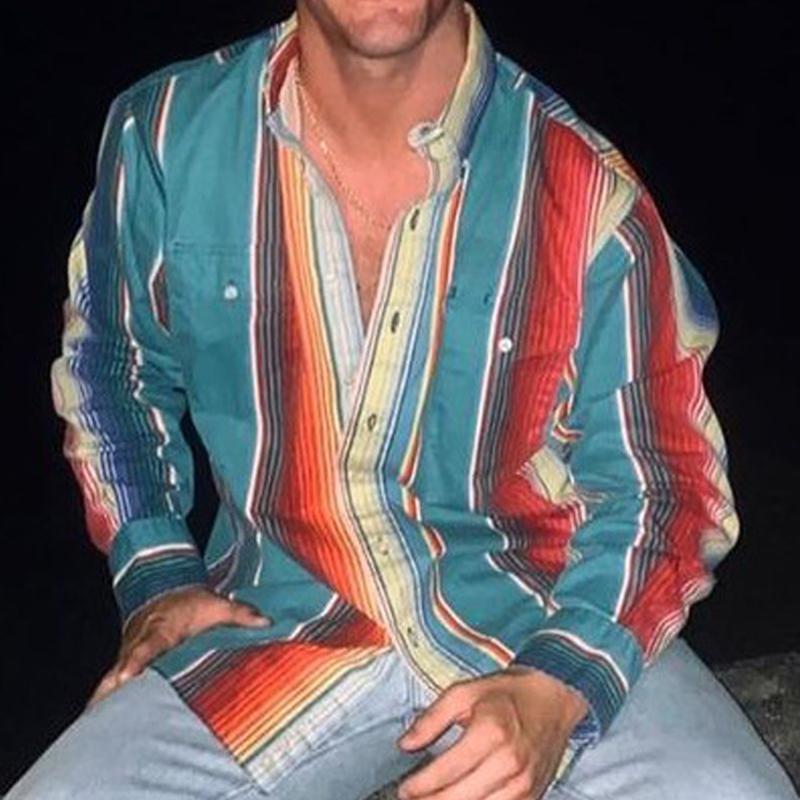 Verian - Das Herren Langarmhemd mit Farbblock-Design