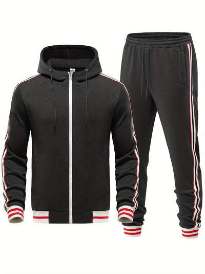 Stylischer Trainingsanzug mit Modernem Streifenlook