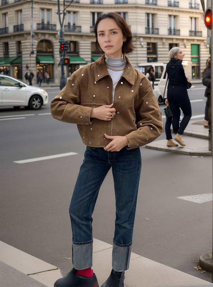 Lilli | Wildlederjacke Casual Stye