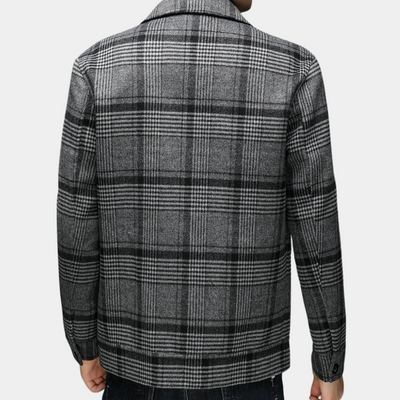 Joshua | Eleganter Karierter Mantel, stilvoll und warm für Männer