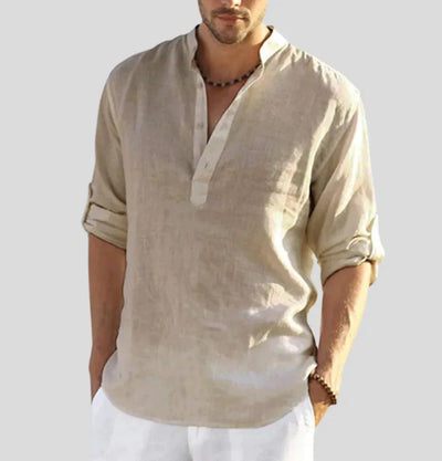 Vazo | Stylish linen shirt, breathable, comfortable, versatile wear