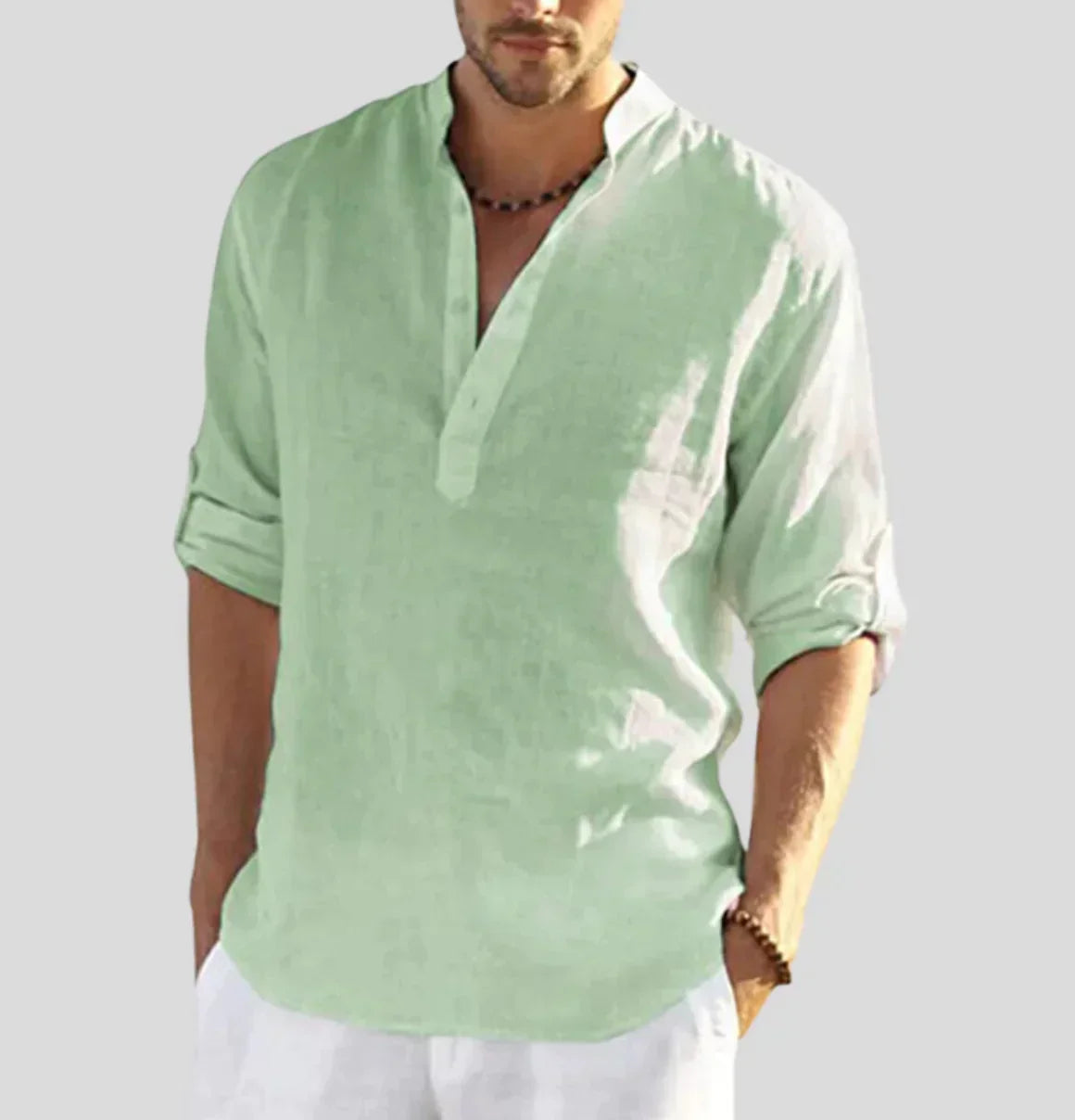 Vazo | Stylish linen shirt, breathable, comfortable, versatile wear