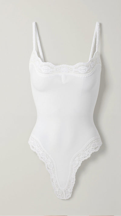 Nahtloser Spitzen-String-Body