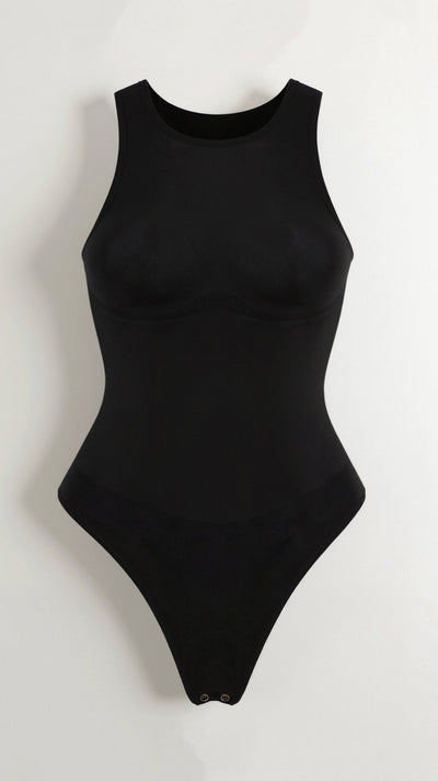 Tanga-Bodysuit mit Rundhalsausschnitt