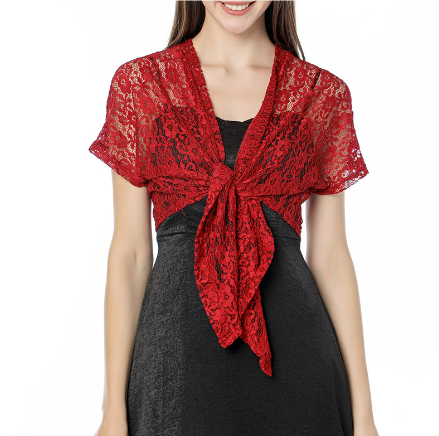 Damen Elegante Rot und Schwarz Oktoberfest Dirndl Bluse