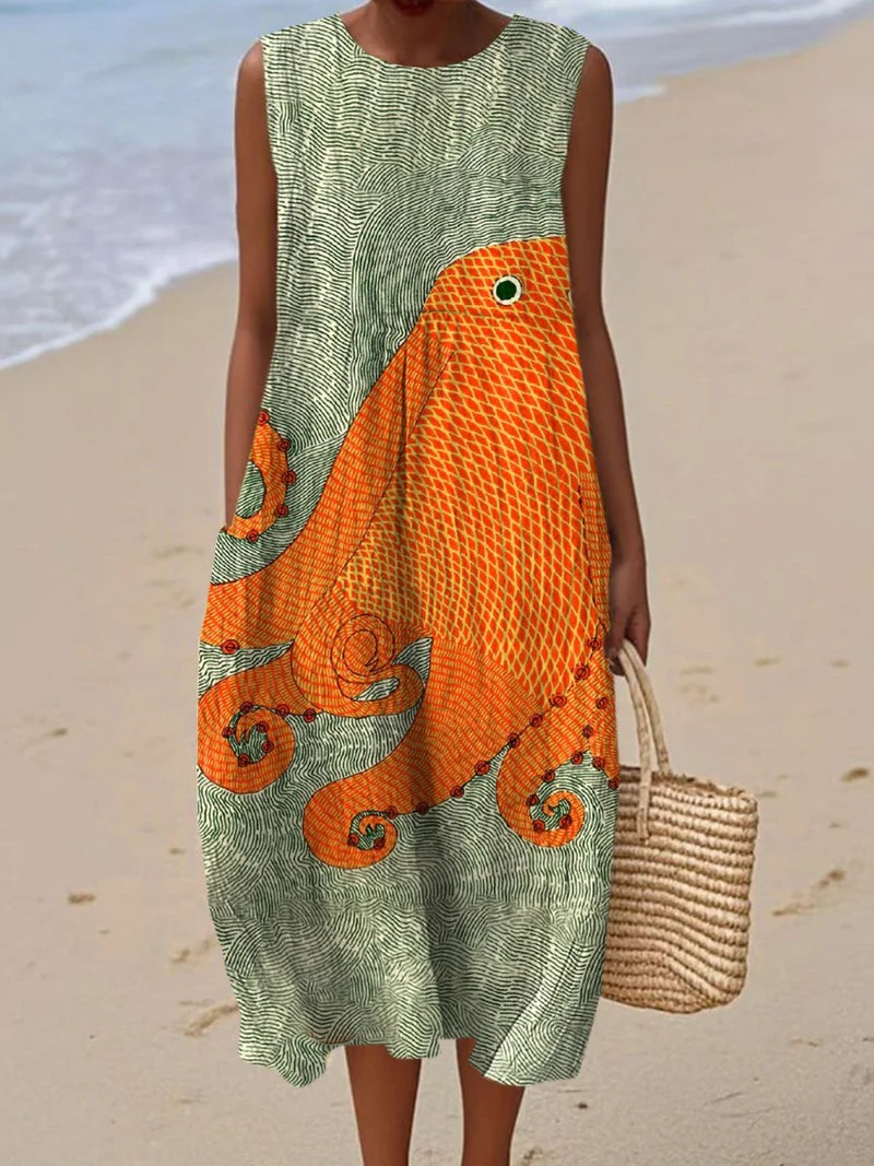Lilly | Kunstvolles Strandkleid