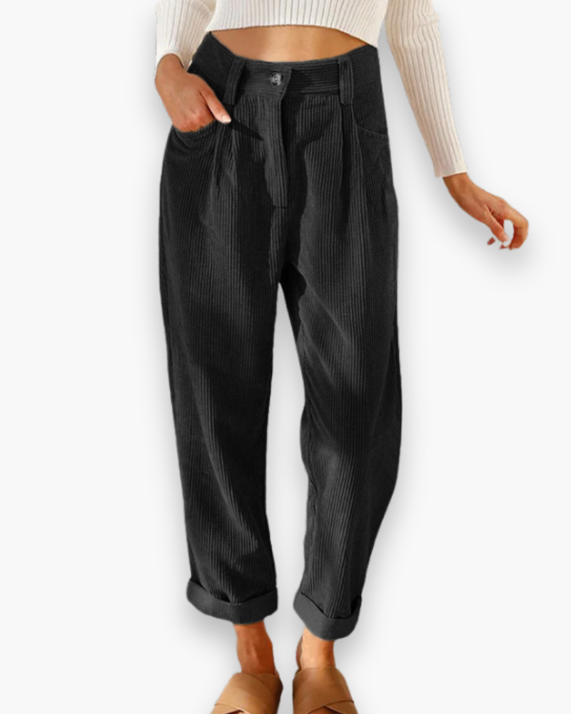 Damen Lässige Stoffhose | Bequeme Passform