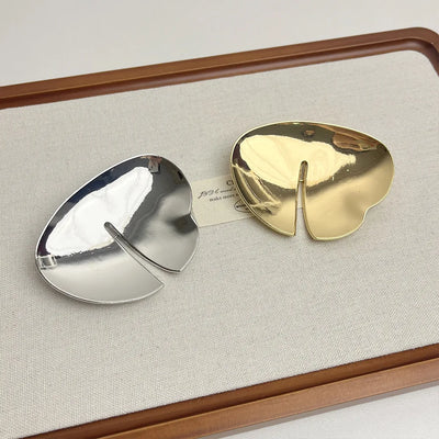 Elegante Vintage Damen Brosche Gold Silber