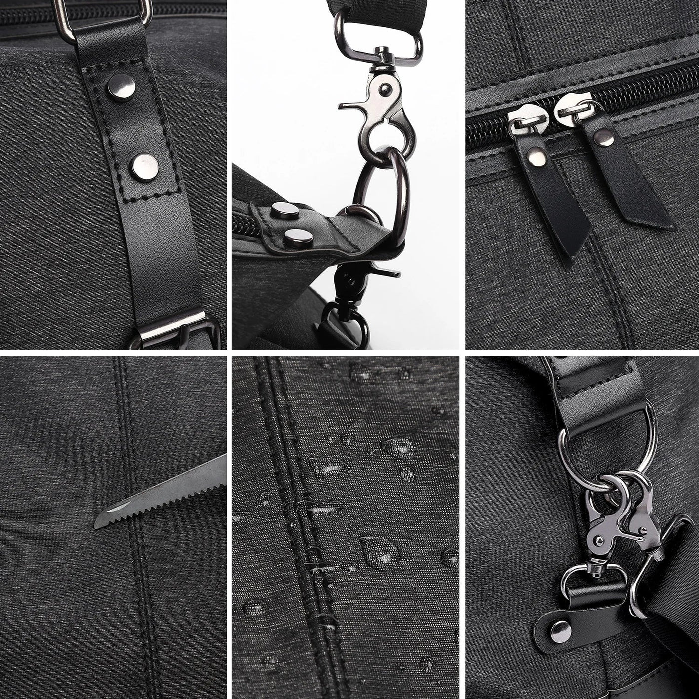 Exoro | Wasserdichte Reisetasche Groß für Männer Sportreisen