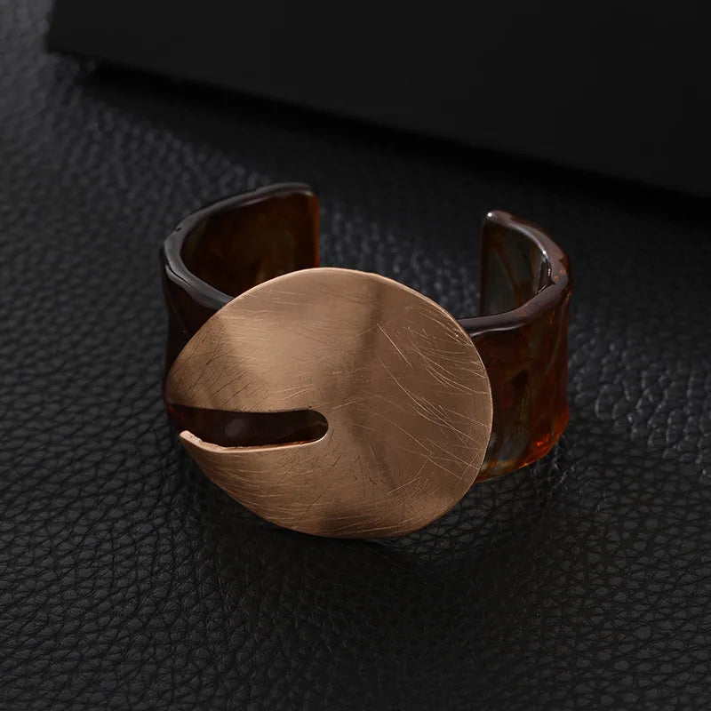 Vintage Chunky Damen Armreif Harz Statement Schmuck