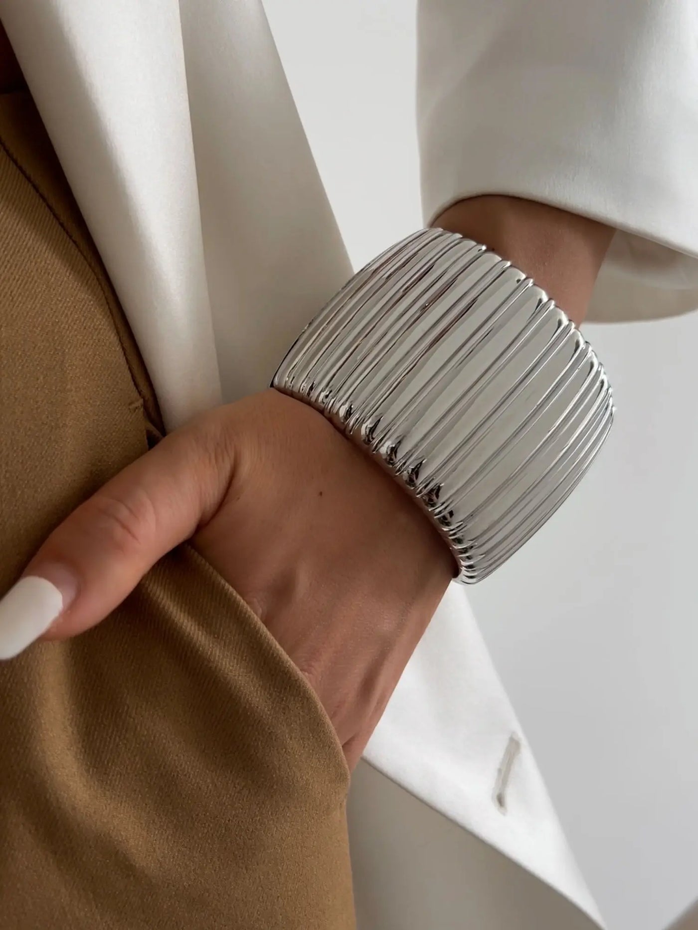 Exklusives Damen Armreif Set Breit Gold