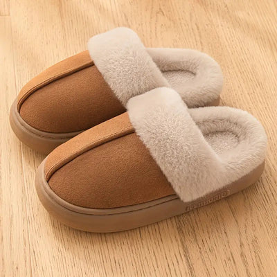 Warme Hausschuhe Damen mit Kunstfellfutter – Bequeme Pantoffeln für Zuhause