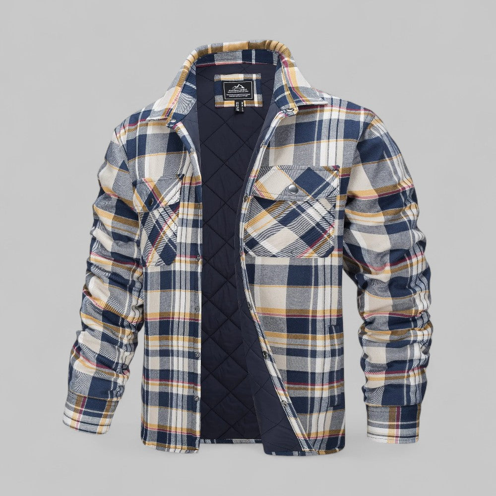 Tobias | Bequeme karierte Flanellhemdjacke