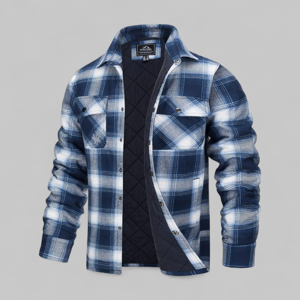 Tobias | Bequeme karierte Flanellhemdjacke