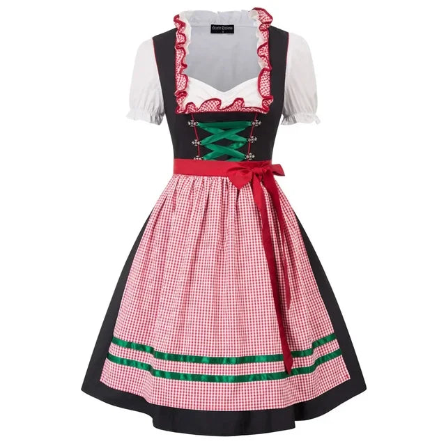Damen Mini Oktoberfest Dirndlkleid