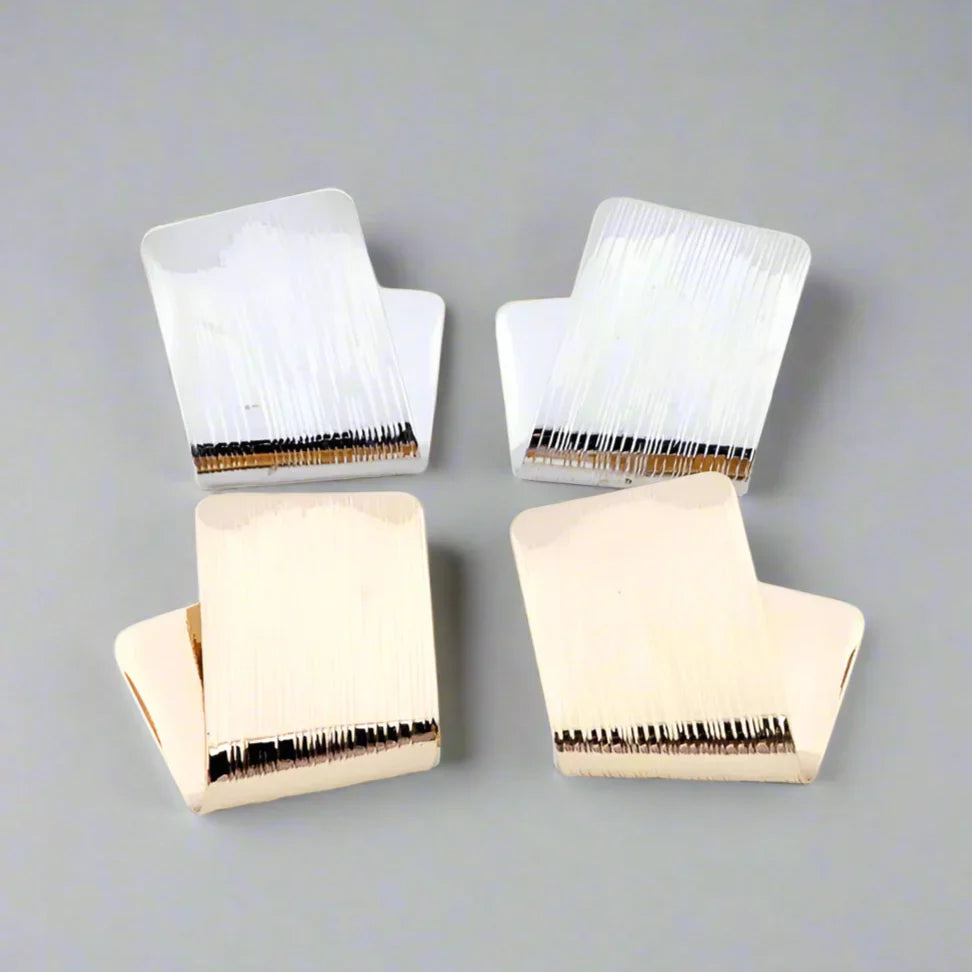 Asymmetrische Minimalistisch Eckige Damen Ohrstecker