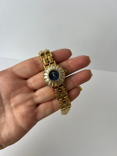 Elegante Goldene Damen Armbanduhr