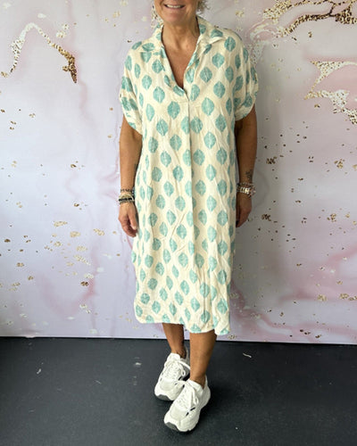 Elegantes Damen Wickelkleid mit V-Ausschnitt