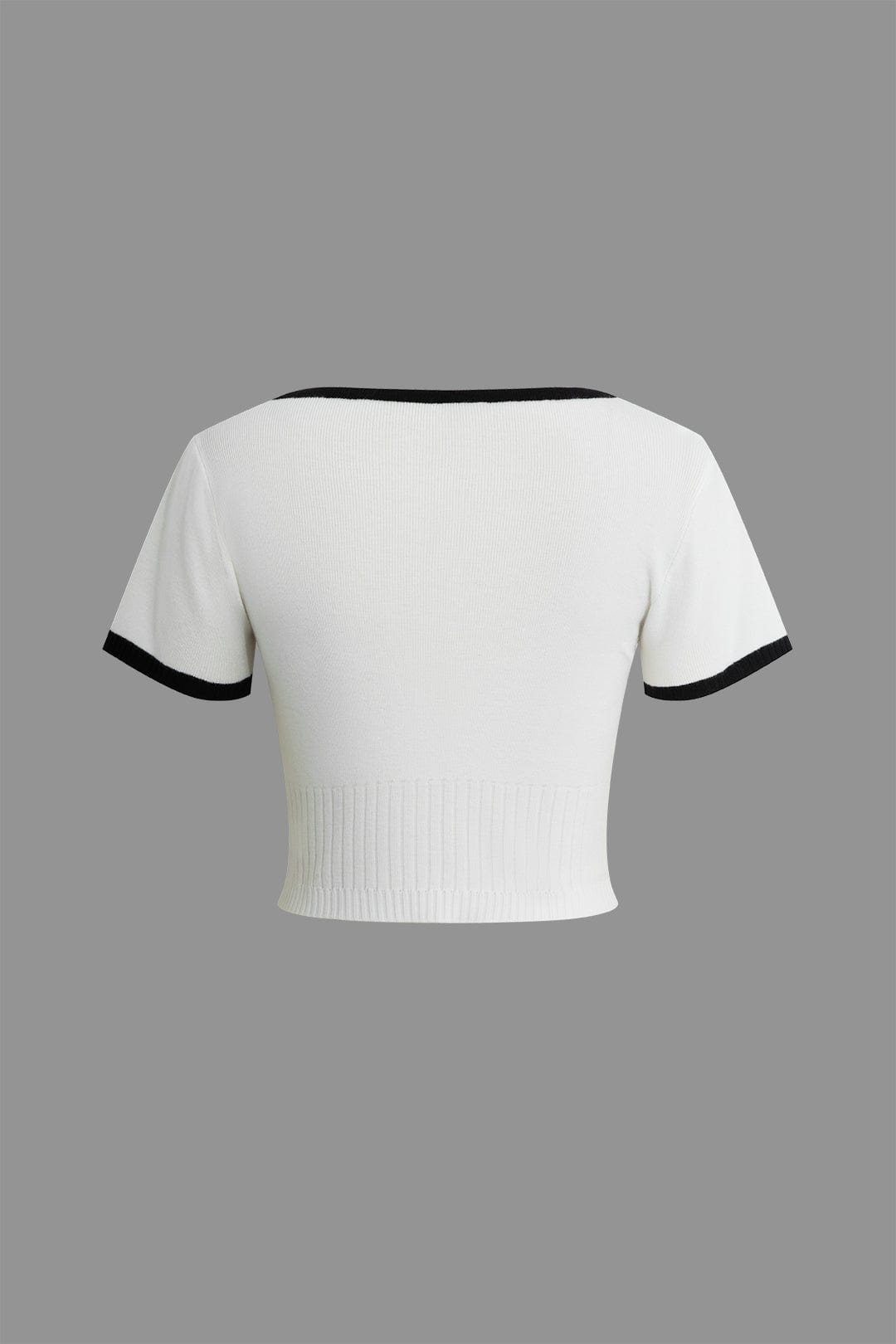 Kira | Feminines Strick-Zweiteiler-Set mit Knopf-Top & Plisseerock