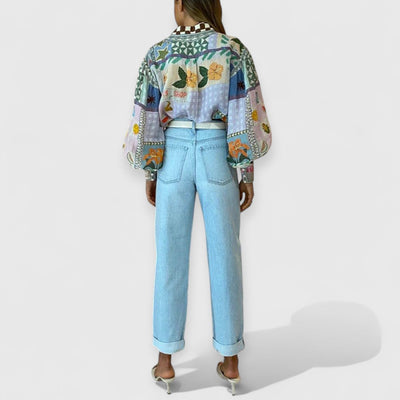 Clara | Nostalgisches Shirt mit Blouson-Ärmeln