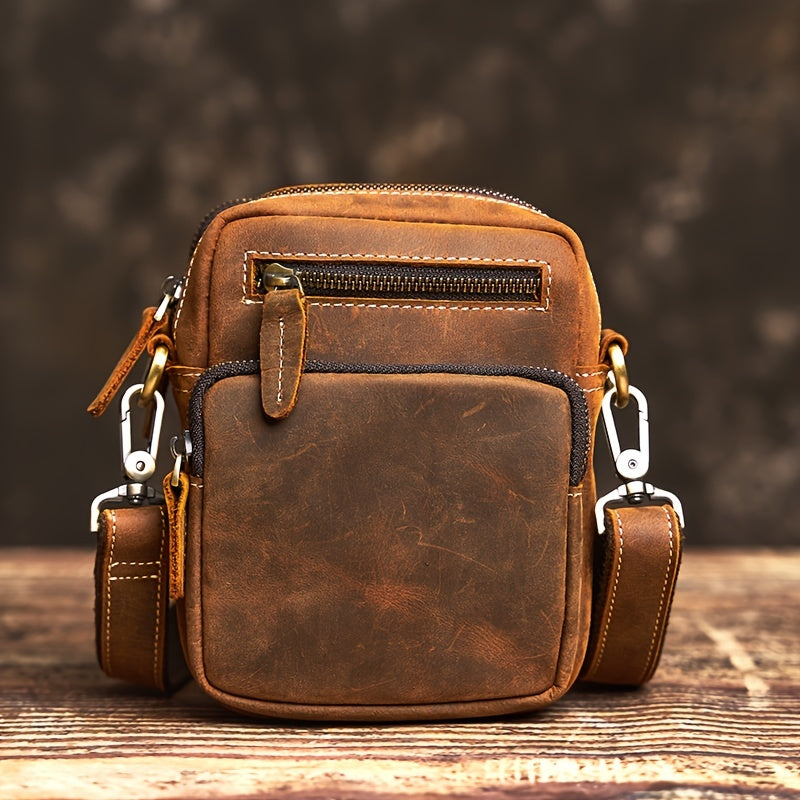 Henrik | Premium Rindsleder Vielseitige Hüft- und Umhängetasche