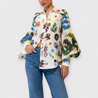 Nina | Vintage Lange Puffärmel