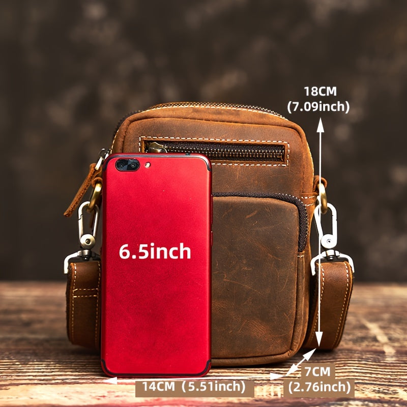 Henrik | Premium Rindsleder Vielseitige Hüft- und Umhängetasche