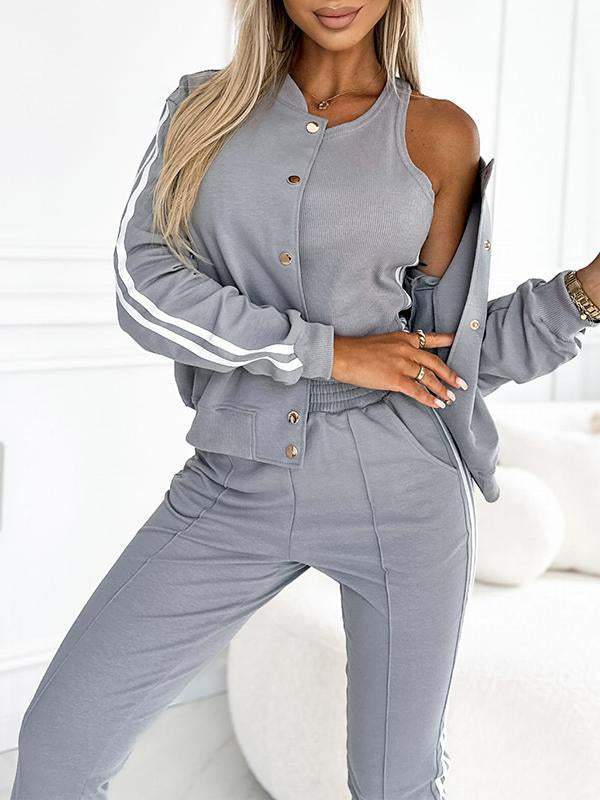 Yasmine - Set aus Baseballjacke und 3-teiligen Hosen