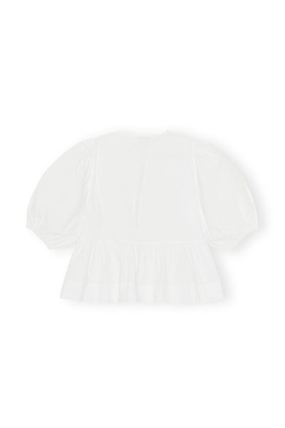 Damenbluse mit Puffärmeln – Leopardenmuster – V-Ausschnitt – Lockerer Schnitt