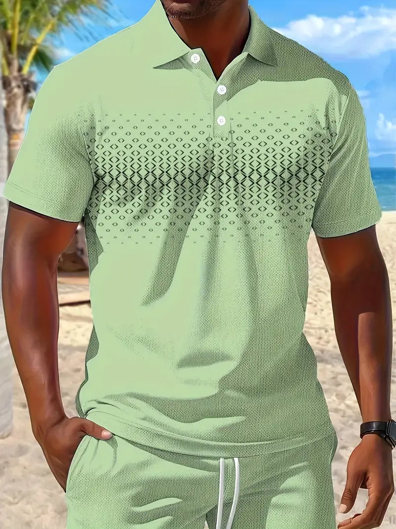 Zackary – Sommer Liches kurzärmliges Zweiteiler Set